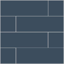 Mission Navy 4"x12" Encaustic Cement Tile - Avente Tile