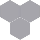 Mission Oxford Gray 8" Hexagon Encaustic Cement Tile - Avente Tile