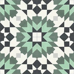 Mission Paradise 02 8"x8" Encaustic Cement Tile - Avente Tile
