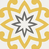 Mission Paso Doble Sun 8"x8" Encaustic Cement Tile - Avente Tile