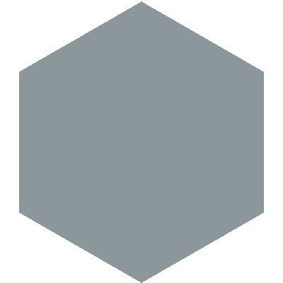 Mission Peacock 8" Hexagon Encaustic Cement Tile - Avente Tile