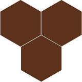 Mission Red Brick 8" Hexagon Encaustic Cement Tile - Avente Tile
