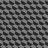 Mission Riffles Black and White 8" Hexagon Cement Tile - Avente Tile