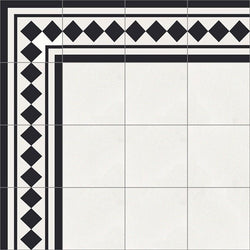 Mission Ritz Classic Border 8"x8" Encaustic Cement Tile - Avente Tile