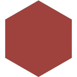 Mission Rojo Palo Alto 8" Hexagon Encaustic Cement Tile - Avente Tile