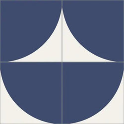 Mission Rolling Blue 8"x8" Encaustic Cement Tile - Avente Tile