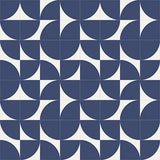 Mission Rolling Blue 8"x8" Encaustic Cement Tile - Avente Tile