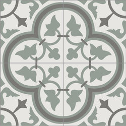 Mission Roseton Mountain Colorway 8"x8" Encaustic Cement Tile - Avente Tile