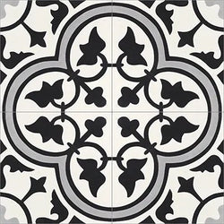 Mission Roseton Oxford 8"x8" Encaustic Cement Tile - Avente Tile