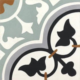 Mission Roseton Sage 8"x8" Encaustic Cement Tile - Avente Tile