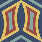 Mission Rumba Blue 8"x8" Encaustic Cement Tile - Avente Tile