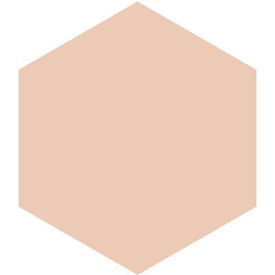 Mission Salmon 8" Hexagon Encaustic Cement Tile - Avente Tile
