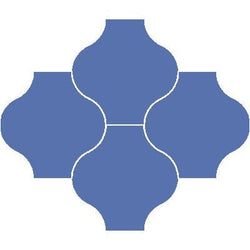 Mission San Felipe Azul Rey 8"x8" Encaustic Cement Tile - Avente Tile