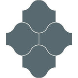 Mission San Felipe Blue 10"x10" Encaustic Cement Tile - Avente Tile
