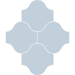 Mission San Felipe Blue Clair 10"x10" Encaustic Cement Tile - Avente Tile