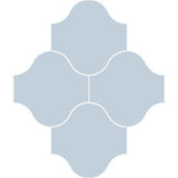 Mission San Felipe Blue Clair 10"x10" Encaustic Cement Tile - Avente Tile