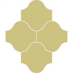 Mission San Felipe Brun Camois 10"x10" Encaustic Cement Tile - Avente Tile