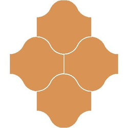 Mission San Felipe Caramel 10"x10" Encaustic Cement Tile - Avente Tile