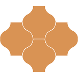 Mission San Felipe Caramel 8"x8" Encaustic Cement Tile - Avente Tile