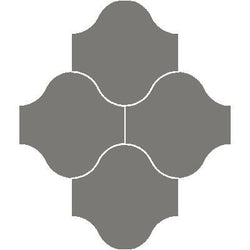 Mission San Felipe Charcoal 10"x10" Encaustic Cement Tile - Avente Tile