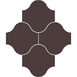 Mission San Felipe Chocolat Asia 10"x10" Encaustic Cement Tile - Avente Tile