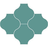 Mission San Felipe Florida Aqua 8"x8" Encaustic Cement Tile - Avente Tile