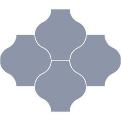 Mission San Felipe French Blue 8"x8" Encaustic Cement Tile - Avente Tile