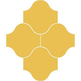 Mission San Felipe Gold 10"x10" Encaustic Cement Tile - Avente Tile