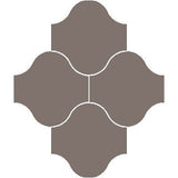 Mission San Felipe Graphite 10"x10" Encaustic Cement Tile - Avente Tile