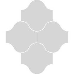 Mission San Felipe Gray 10"x10" Encaustic Cement Tile - Avente Tile