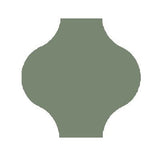 Mission San Felipe Green 8"x8" Encaustic Cement Tile - Avente Tile