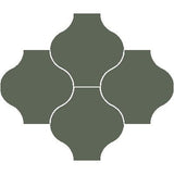 Mission San Felipe Green Asia 8"x8" Encaustic Cement Tile - Avente Tile
