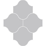 Mission San Felipe Gris Mexico 10"x10" Encaustic Cement Tile - Avente Tile