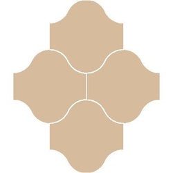 Mission San Felipe Melon 10"x10" Encaustic Cement Tile - Avente Tile