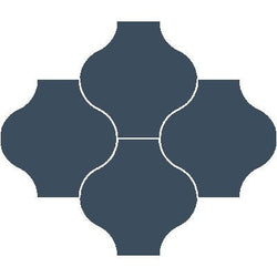 Mission San Felipe Navy 8"x8" Encaustic Cement Tile - Avente Tile