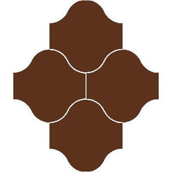 Mission San Felipe Red Brick 10"x10" Encaustic Cement Tile - Avente Tile