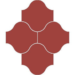 Mission San Felipe Rojo Palo Alto 10"x10" Encaustic Cement Tile - Avente Tile