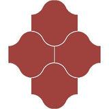 Mission San Felipe Rojo Palo Alto 10"x10" Encaustic Cement Tile - Avente Tile