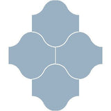 Mission San Felipe Sky Blue 10"x10" Encaustic Cement Tile - Avente Tile