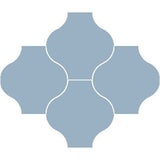 Mission San Felipe Sky Blue 8"x8" Encaustic Cement Tile - Avente Tile