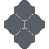 Mission San Felipe Steel 10"x10" Encaustic Cement Tile - Avente Tile