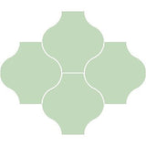Mission San Felipe Vert Clair 8"x8" Encaustic Cement Tile - Avente Tile
