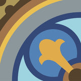 Mission Santiago Parque 8"x8" Encaustic Cement Tile - Avente Tile