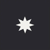 Mission Small Star Black 8"x8" Encaustic Cement Tile - Avente Tile