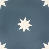 Mission Starry Night Navy 8"x8" Encaustic Cement Tile - Avente Tile