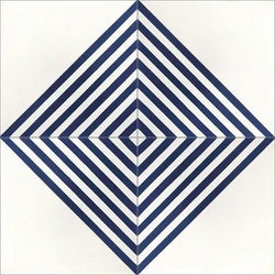 Mission Striped Diagonal Blue 8"x8" Encaustic Cement Tile - Avente Tile