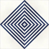 Mission Striped Diagonal Blue 8"x8" Encaustic Cement Tile - Avente Tile