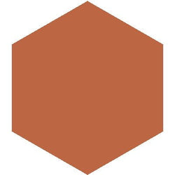 Mission Terracotta 8" Hexagon Encaustic Cement Tile - Avente Tile