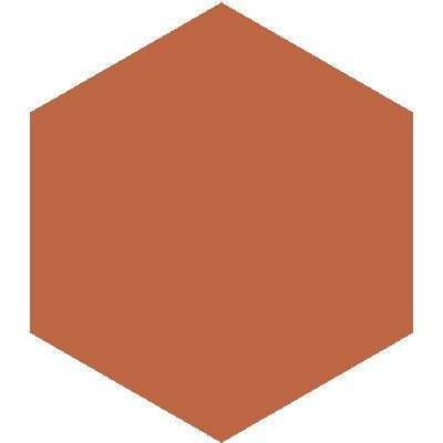 Mission Terracotta 8" Hexagon Encaustic Cement Tile - Avente Tile