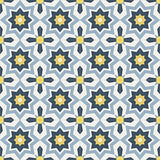 Mission Terranea Blue 8"x8" Encaustic Cement Tile - Avente Tile